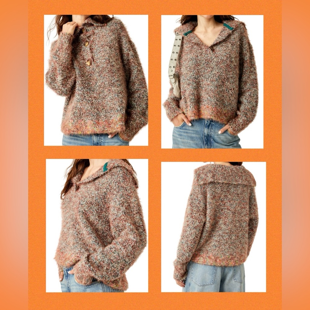 Free People Stellar Pullover Sweater in
Auburn Bay NWT MEDIUM - Picture 1 of 16